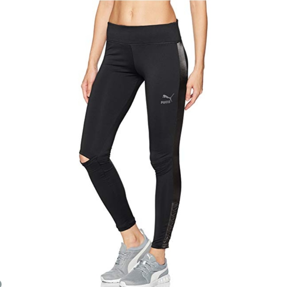 Puma Slit-Knee Lux Tuxedo Leggings